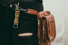 Load image into Gallery viewer, Leather Motorcycle Key chain